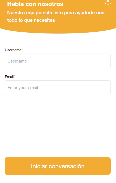 Opciones de contacto y soporte al cliente de Goldenbet