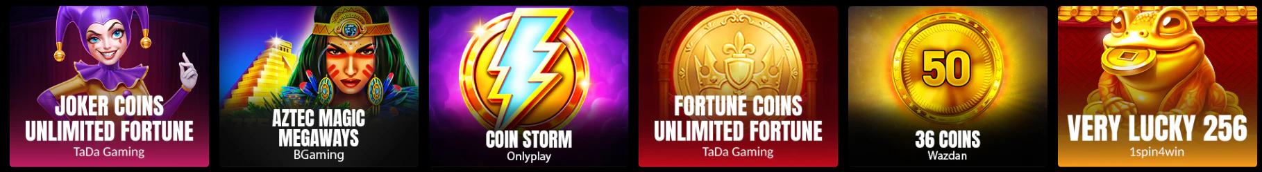 Selección de slots y tragamonedas online en Goldenbet